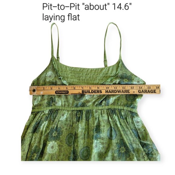 L.E.I. Taylor Swift Collection Green Cotton Sundress Size S Vintage Summer - Picture 8 of 13